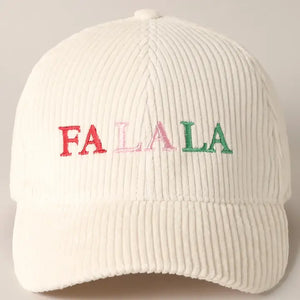 Off White FA LA LA Embroidered Corduroy Ball Cap