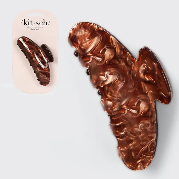 Kitsch Marble Claw Clip - Brunette