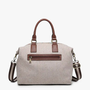 Jen & Co Jojo Two-Tone Satchel w/ Guitar Strap