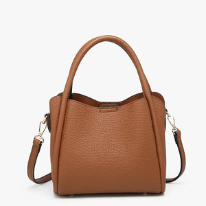 Jen & Co Ruby 3-Compartment Satchel w/ Dual Handles
