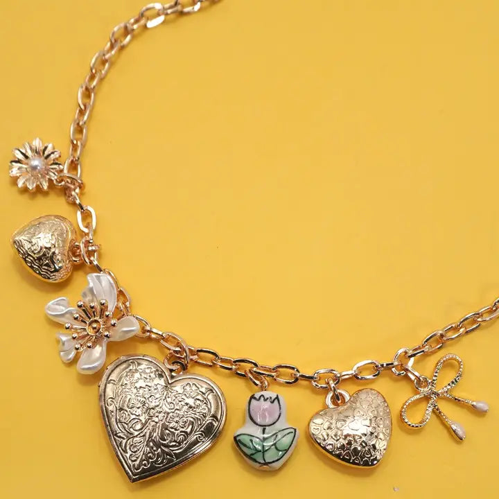 Charm Necklace - Heart Locket