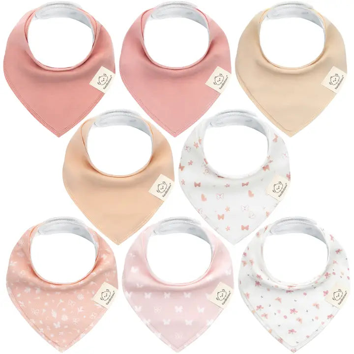 KeaBabies 8 Pack Baby Bibs