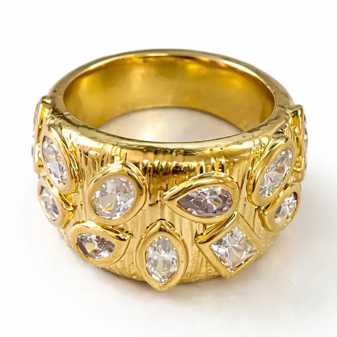 Sahira Georgie Bezel Statement Ring