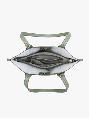 Jen & Co Micah Whipstitch 3-Compartment Tote