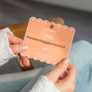 Lucky Feather Love Language Bracelets