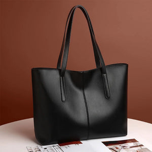 Textured Retro Shoulder Tote Bag
