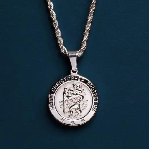 Waterproof Men's St. Christopher Necklace