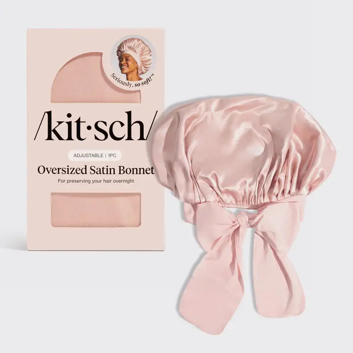 Kitsch Adjustable Oversized Satin Bonnet