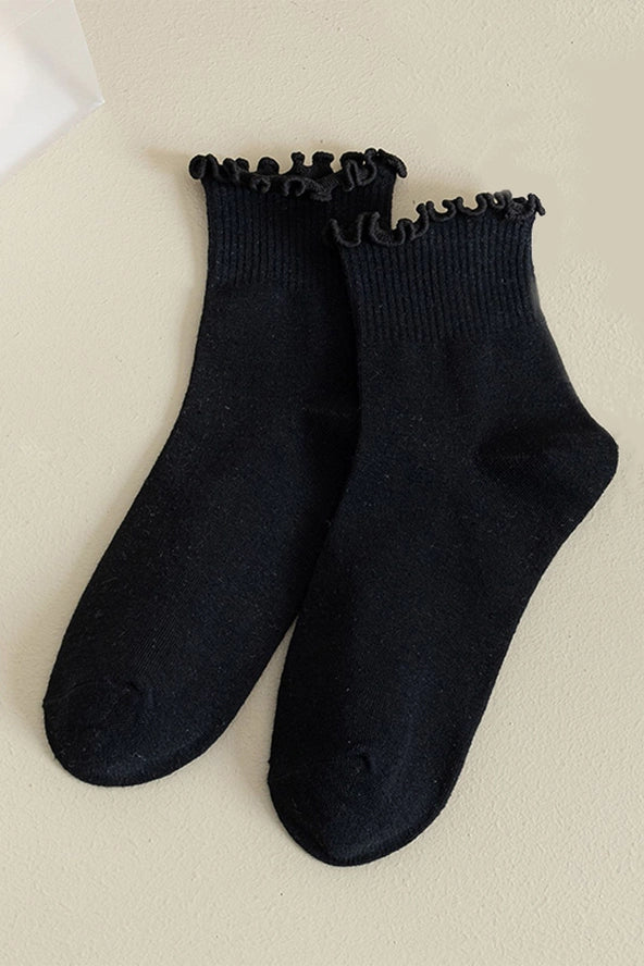 Ruffle Crew Sock