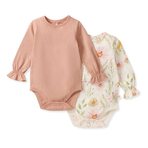 Burt's Bees Baby 2-Pack Wild Floral Bodysuits