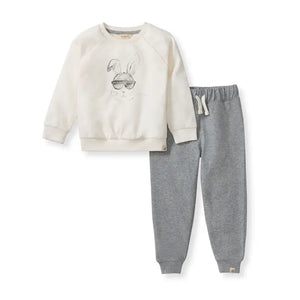 Burt's Bees Baby Hip Hop Bunny Sweatshirt & Pants Set
