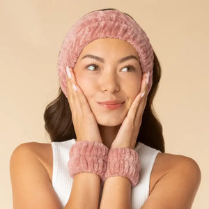 Kitsch Terracotta Spa Headband and Wristlets