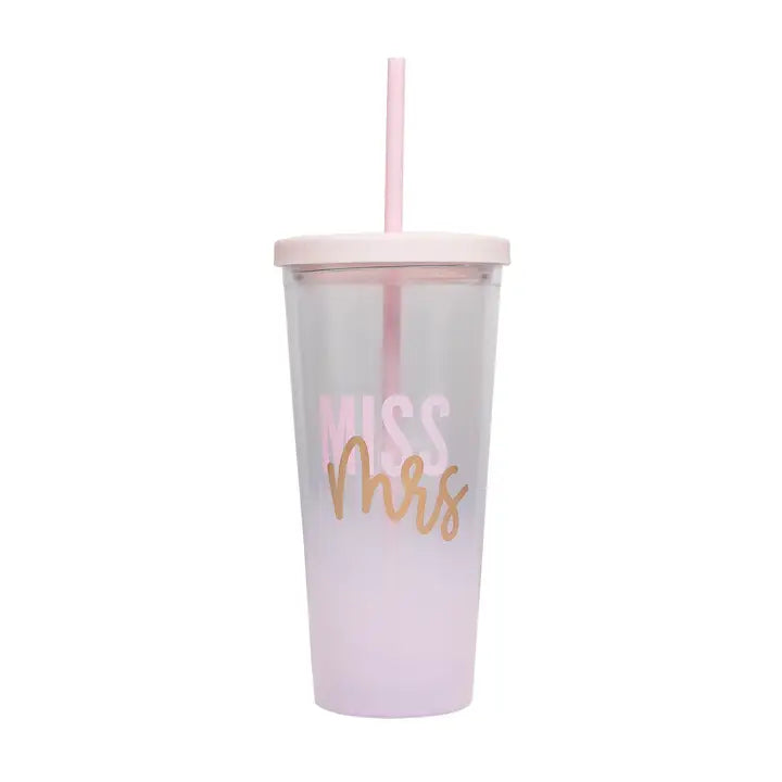 Miss To Mrs. Bachelorette & Wedding Tumbler