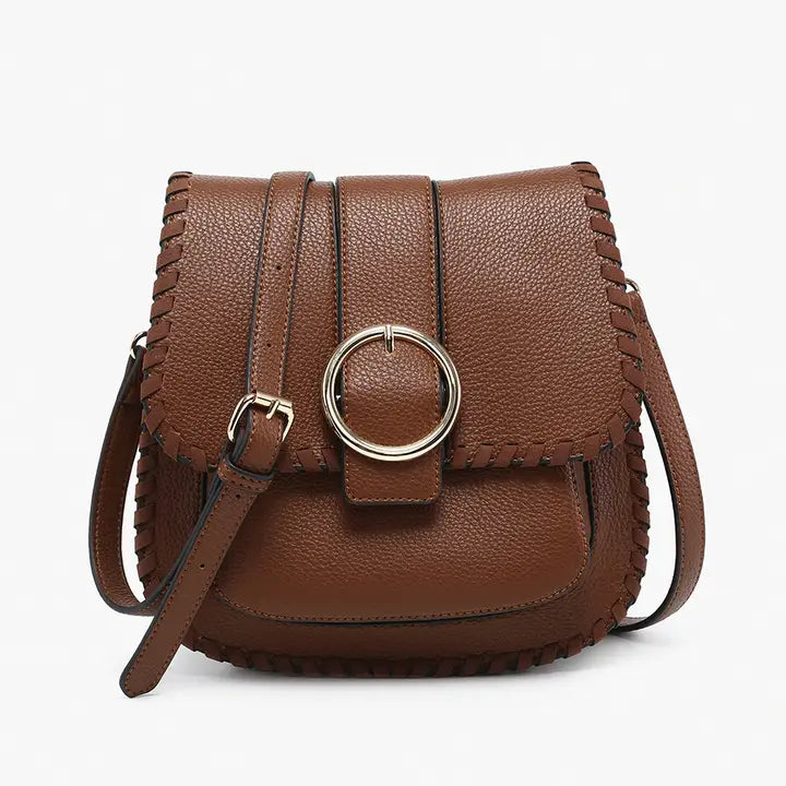 Jen & Co Sandra Buckle Flapover Crossbody