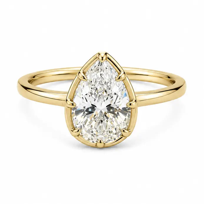 Sahira Pear Cut Bezel Ring