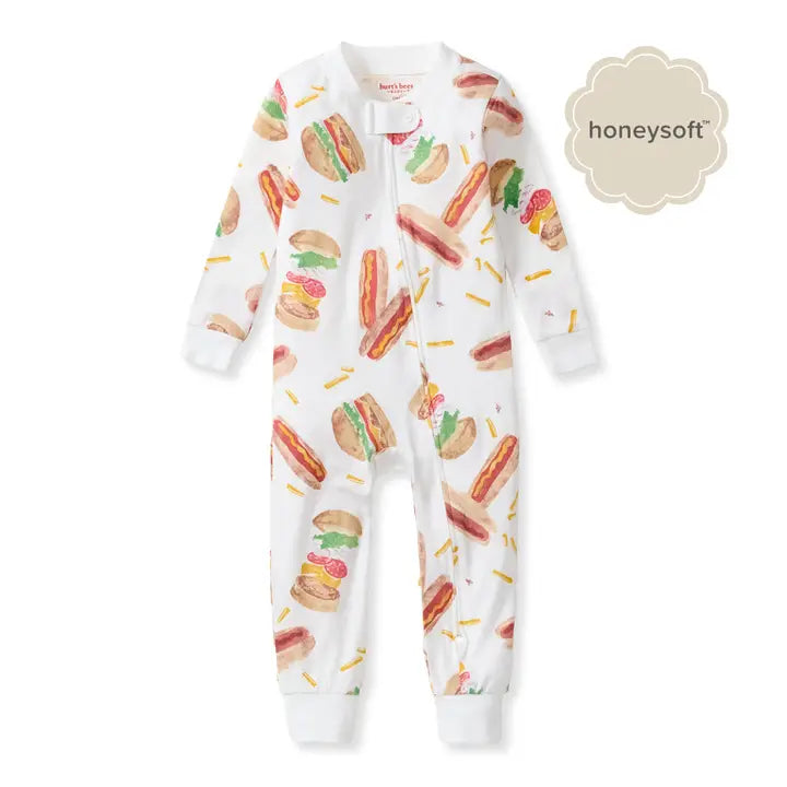 Burt's Bees Baby Hot Dogs & Hamburgers Honeysoft™ Footless Baby Sleeper