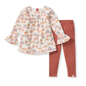 Burt's Bees Baby Boho Butterflies Infant Tunic Set