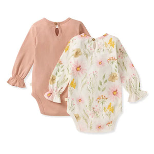 Burt's Bees Baby 2-Pack Wild Floral Bodysuits