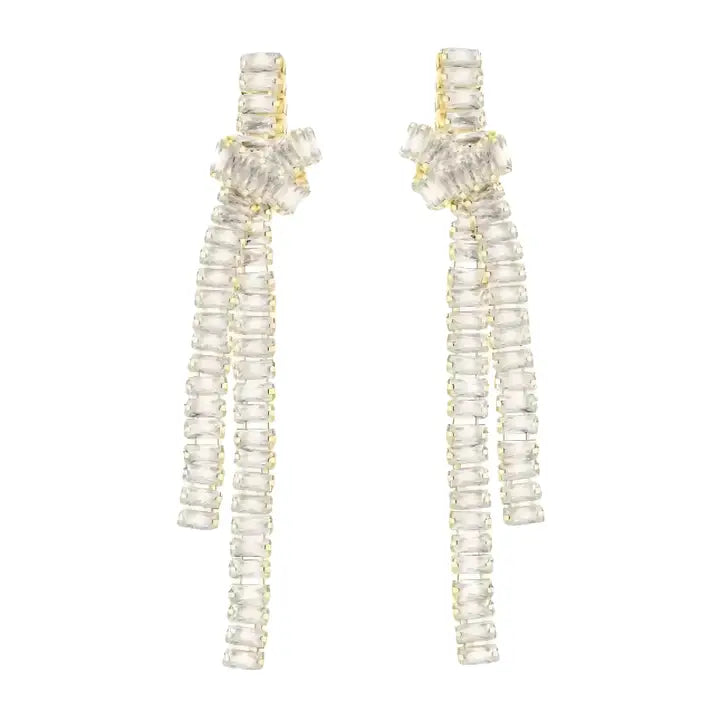 Sahira Cz Knot Statement Earring