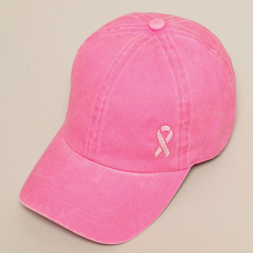 Pink Breast Cancer Baseball Cap