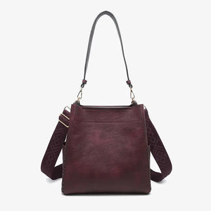 Jen & Co Penny 2-in-1 Bucket Bag w/ Guitar Strap