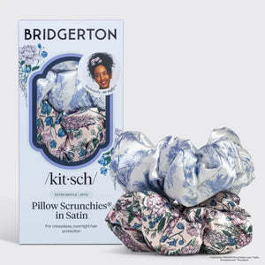 Bridgerton X Kitsch Satin Pillow Scrunchies