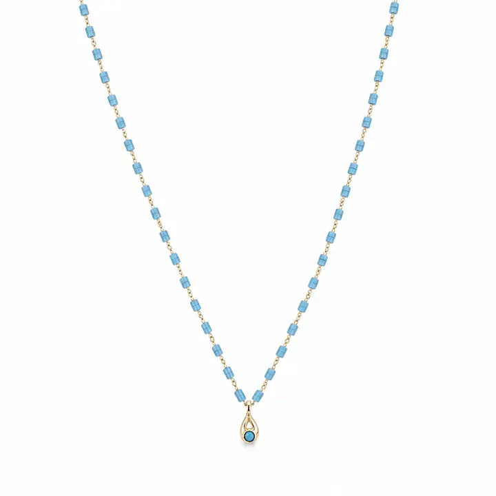 Sahira Turquoise Teardrop Necklace