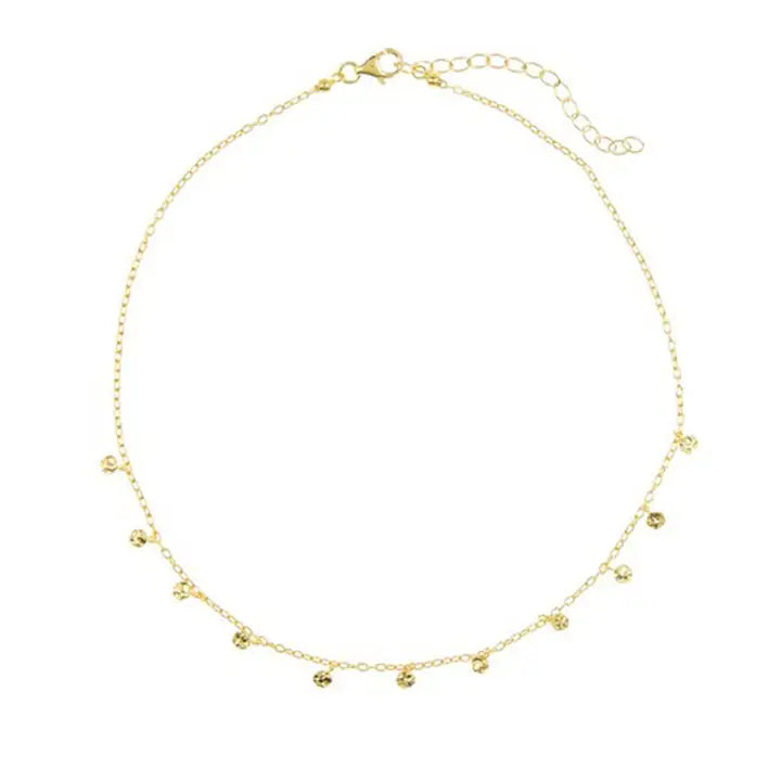 Gold Confetti Choker Necklace