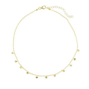 Gold Confetti Choker Necklace