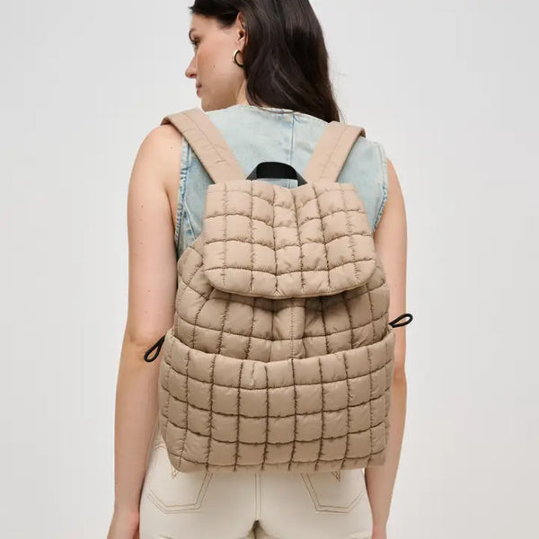 【BAON】Cohony Quilted Padded Backpack Quilted Puffer Backpack - Audacious Boutique