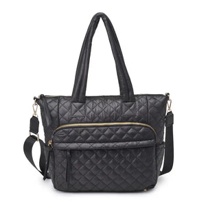 Quilted Nylon Tote Bag