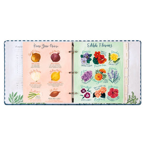 Navy Gingham Petite Recipe Binder