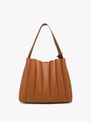 Josie Pleated Satchel w/ Ring Tassel