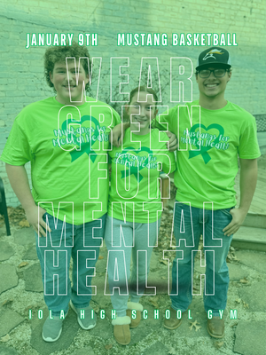 Mustangs for Mental Health Green Out Tees