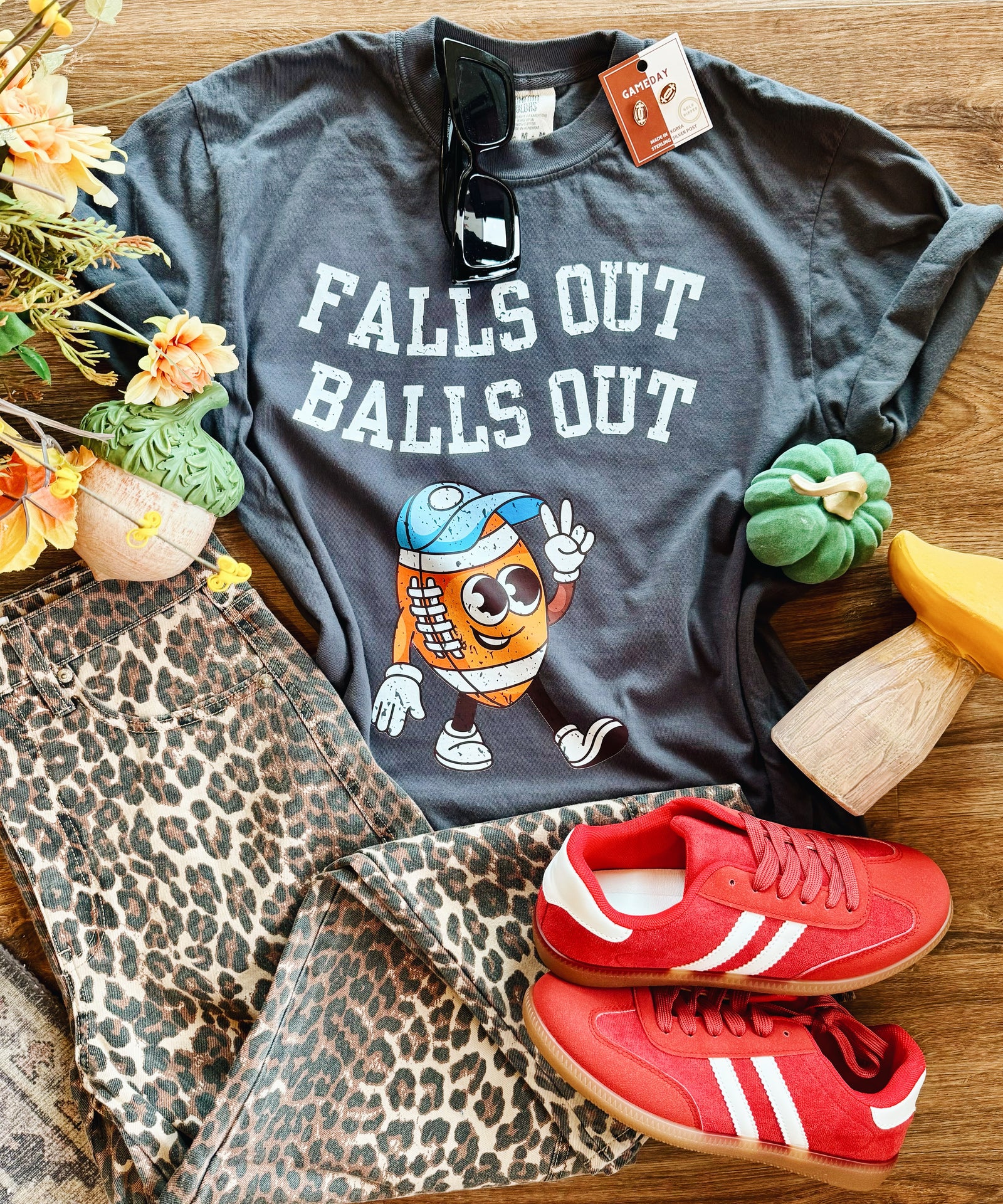 Falls Out Balls Out Graphic Tee