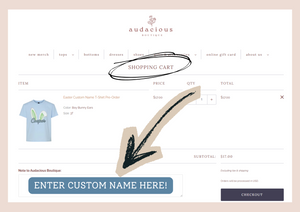 Easter Custom Name T-Shirt Pre-Order