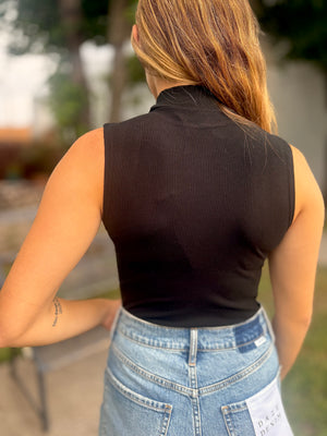 Sleeveless Mock Neck Bodysuit