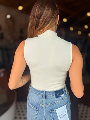 Sleeveless Mock Neck Bodysuit