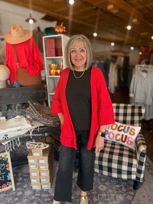 Pol Cuffed Sleeve Cardigan