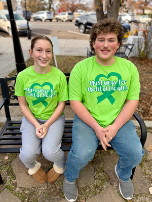 Mustangs for Mental Health Green Out Tees