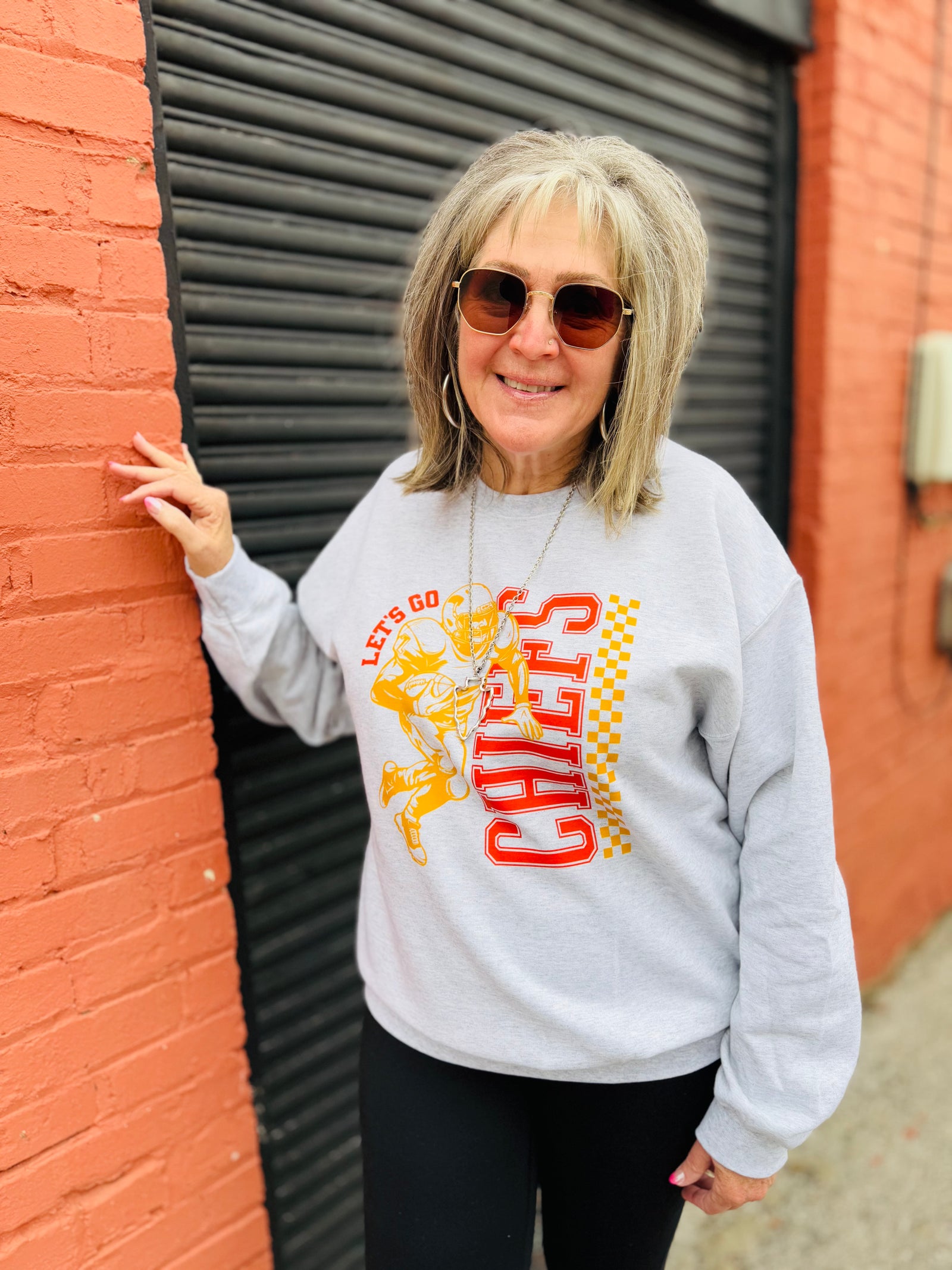 Ash Let's Go Chiefs Check Sweatshirt