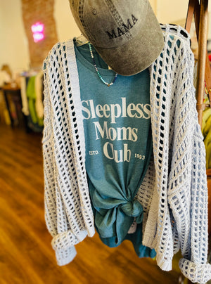 Sleepless Moms Club Graphic T-Shirt