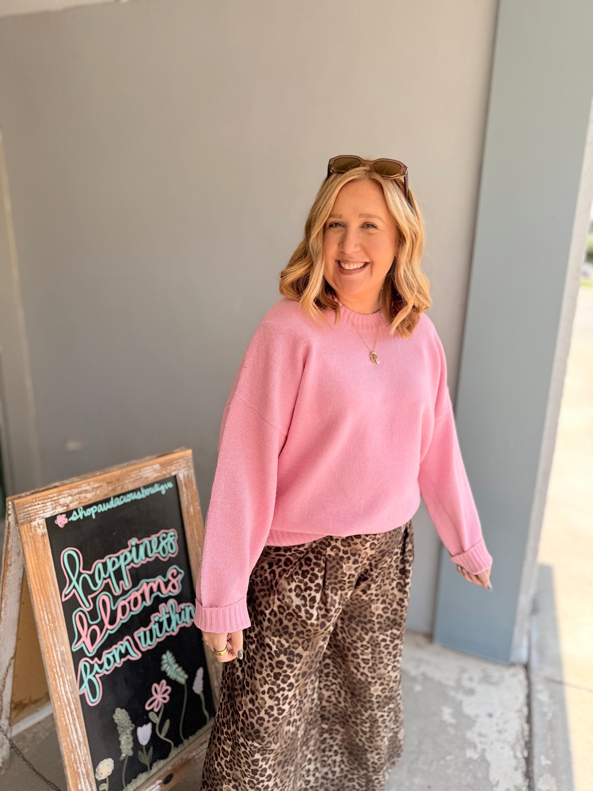 Oversized Drop Shoulder Sweater