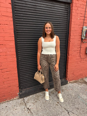 Wide Strap Sweater Knit Brami Top