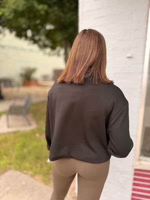 Black w/ Gold Zipper Hooded Jacket