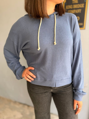 Dusty Navy Brushed Everyday Hoodie