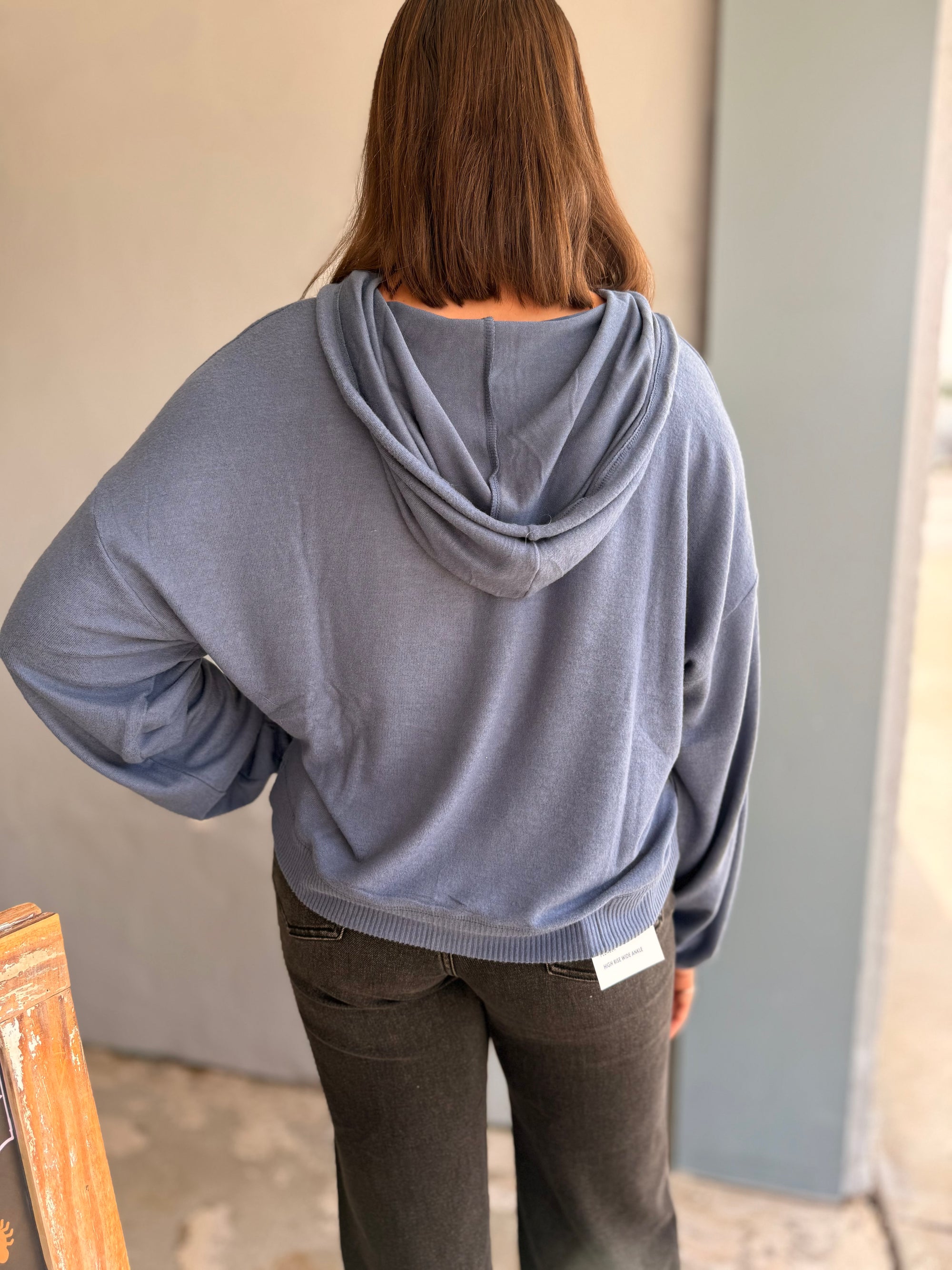 Dusty Navy Brushed Everyday Hoodie