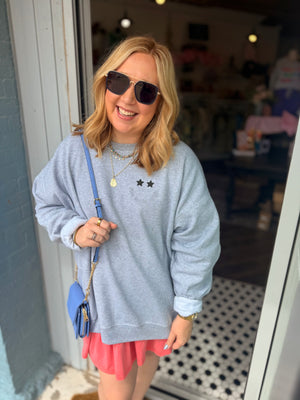 Grey Fun Mom Club Sweatshirt