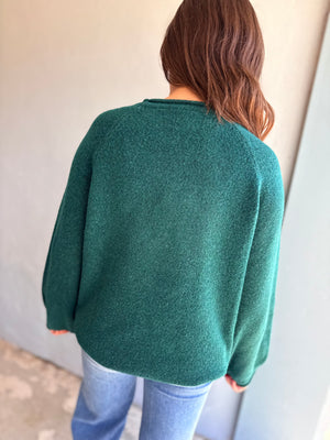 Very J Green Mallard In Flight Sweater Top