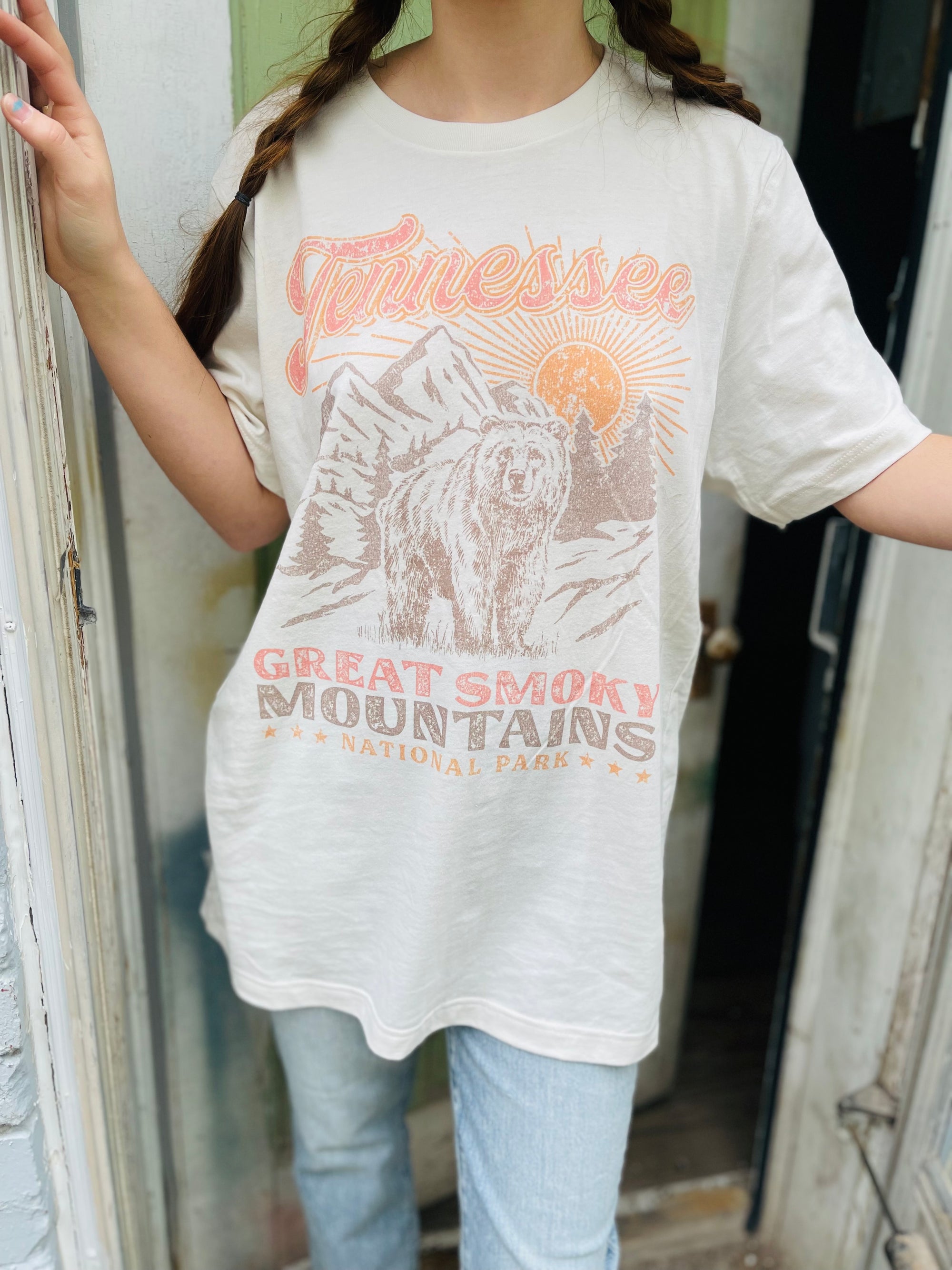 Great Smoky Mountains Oversized Graphic Tee
